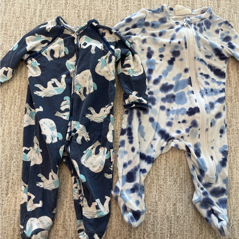 Blue Bamboo Sleeper Bundle - Newborn
